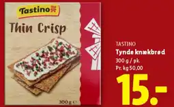 Lidl Tastino Thin Crisp (Tynde knækbrød) tilbud