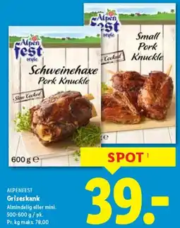 Lidl Alpenfest Griseskank / Schweinehaxe (Pork Knuckle) tilbud