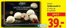 Lidl Fyldte mochi-is / Salted Caramel Mochi Ice Cream tilbud