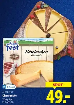 Lidl Cheesecake (Käsekuchen) tilbud