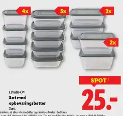 Lidl Sæt med opbevaringsbokser tilbud