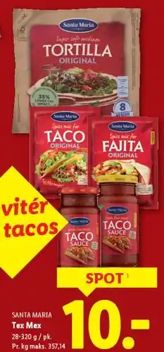 Lidl Santa Maria Tex Mex / taco-produkter tilbud