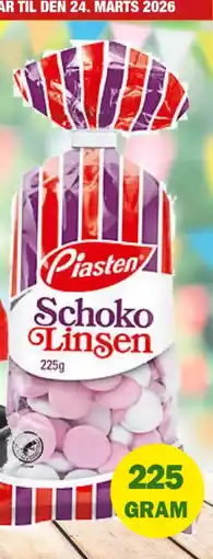 Købmandsgården Piasten Chokoladelinser tilbud