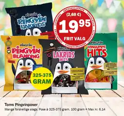 Købmandsgården Toms Pingvinposer tilbud