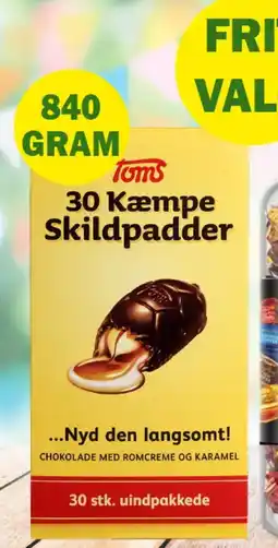 Købmandsgården Toms Kæmpe Skildpadder tilbud