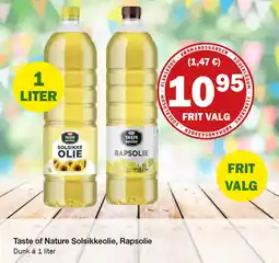 Købmandsgården Taste of Nature Solsikkeolie, Rapsolie tilbud