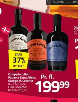 Fleggaard Compañero Ron Panama Extra Añejo, Orange el. Coconut tilbud