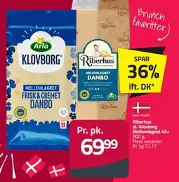 Fleggaard Riberhus el. Klovborg Mellemlagret 45+ tilbud