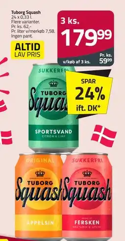 Fleggaard Tuborg Squash tilbud