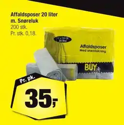 Calle Affaldsposer 20 liter m. Snøreluk tilbud