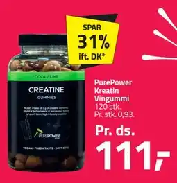 Fleggaard PurePower Kreatin Vingummi tilbud