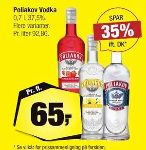 Calle Poliakov Vodka tilbud