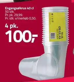 Fleggaard Engangsølkrus 40 cl tilbud