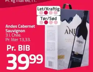 Fleggaard Andes Cabernet Sauvignon tilbud