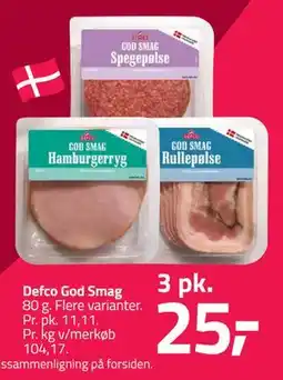 Fleggaard Defco God Smag tilbud