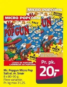 Fleggaard Mr. Popgun Micro Pop Salt el. m. Smør tilbud