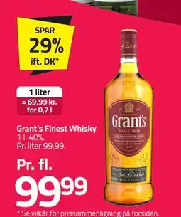 Fleggaard Grant’s Finest Whisky tilbud
