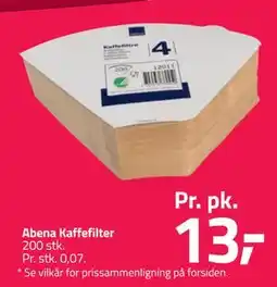 Fleggaard Abena Kaffefilter tilbud