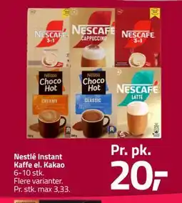 Fleggaard Nestlé Instant Kaffe el. Kakao tilbud