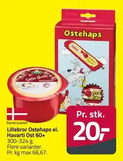 Fleggaard Lillebror Ostehaps el. Havarti Ost 60+ tilbud