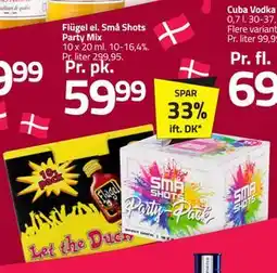 Fleggaard Flügel el. Små Shots Party Mix tilbud