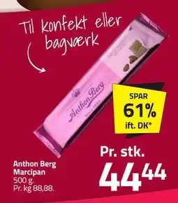 Fleggaard Anthon Berg Marcipan tilbud