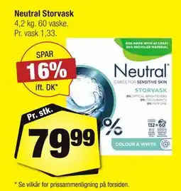 Calle Neutral Storvask tilbud