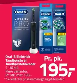 Fleggaard Oral-B Elektrisk Tandbørste el. Tandbørstehoveder tilbud