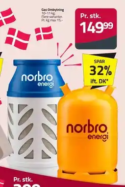 Fleggaard Gas Ombytning tilbud