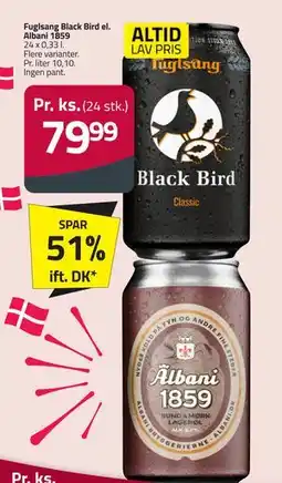 Fleggaard Fuglsang Black Bird el. Albani 1859 tilbud