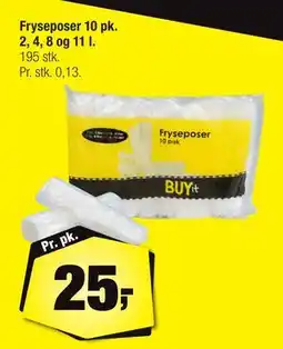 Calle Fryseposer 10 pk. 2, 4, 8 og 11 l tilbud