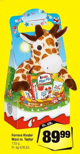 Calle Ferrero Kinder Maxi m. Tøjdyr tilbud