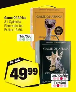 Calle Game Of Africa tilbud
