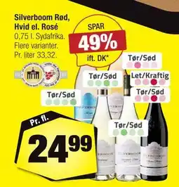 Calle Silverboom Rød, Hvid el. Rosé tilbud