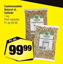 Calle Cashewnødder Naturel el. Saltede tilbud