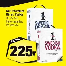 Calle No.1 Premium Gin el. Vodka tilbud