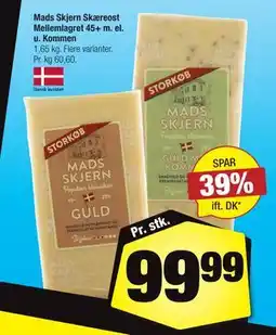 Calle Mads Skjern Skæreost Mellemlagret 45+ m. el. u. Kommen tilbud