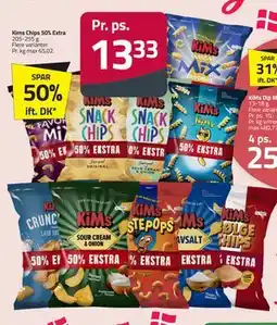 Fleggaard Kims Chips 50% Extra tilbud