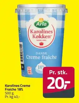 Fleggaard Karolines Creme Fraiche 18% tilbud