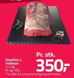 Fleggaard Oksefilet u. Fedtkant tilbud