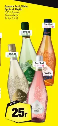 Calle Sandara Rosé, White, Spritz el. Mojito tilbud