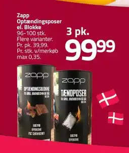 Fleggaard Zapp Optændingsposer el. Blokke tilbud