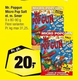 Calle Mr. Popgun Micro Pop Salt el. m. Smør tilbud