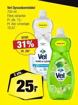 Calle Vel Opvaskemiddel tilbud