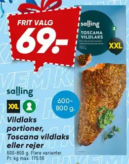 Bilka Vildlaks (portioner / Toscana vildlaks) tilbud