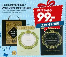 Bilka Il Capolavoro / Orso d'Oro bag-in-box tilbud