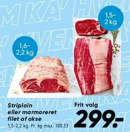 Bilka Striploin / marmoreret tilbud
