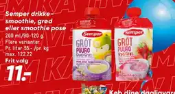 Bilka Semper drikke / smoothie / grød tilbud