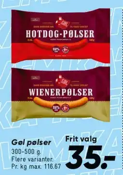 Bilka Hotdog-/Wienerpølser tilbud