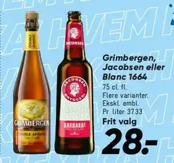 Bilka Grimbergen, Jacobsen eller Blanc tilbud